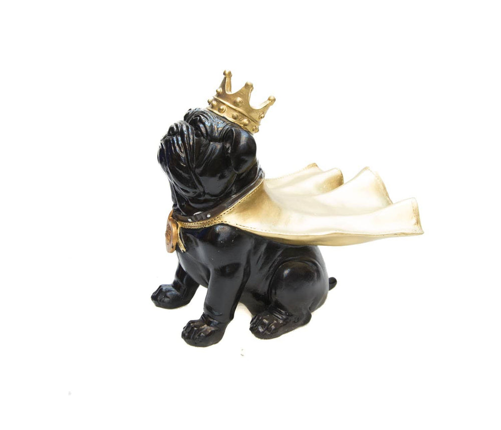 Perro Bulldog inglés Capa + Corona CASONA DECO animales