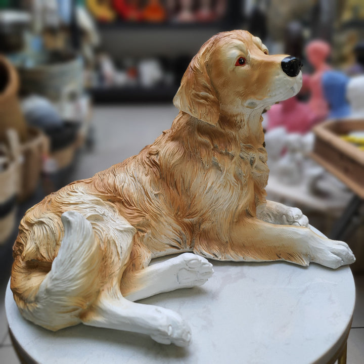Perro Golden Acostado CASONA DECO animales