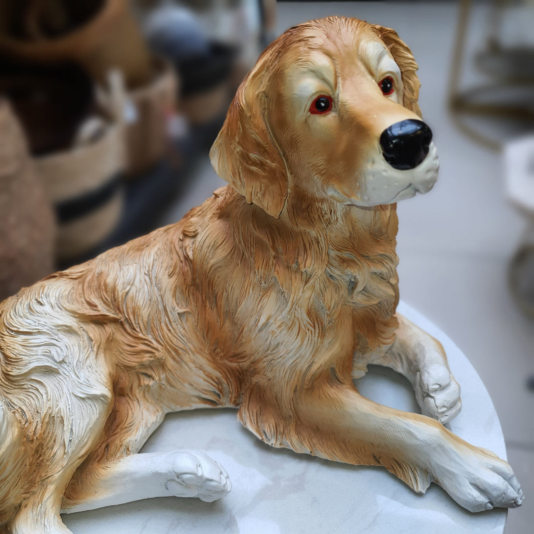 Perro Golden Acostado CASONA DECO animales