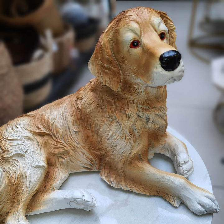 Perro Golden Acostado CASONA DECO animales