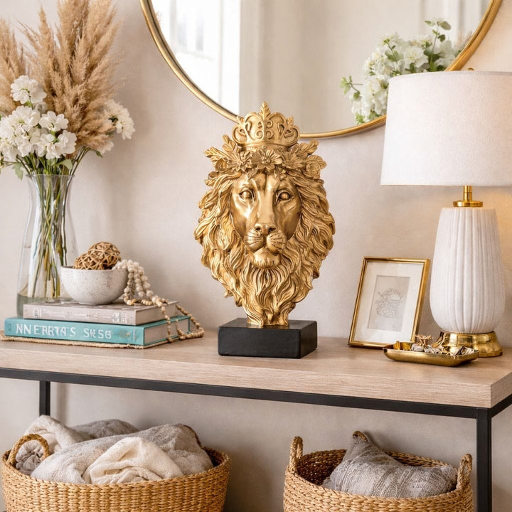 Rey León Dorado CASONA DECO animales