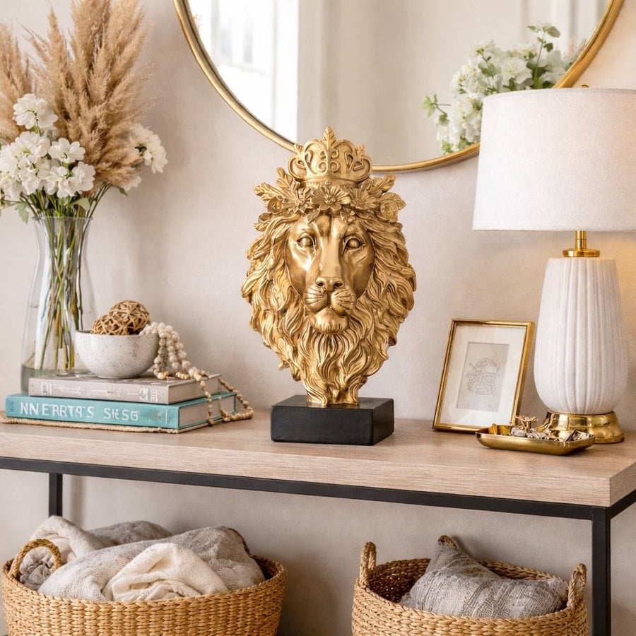 Rey León Dorado CASONA DECO animales