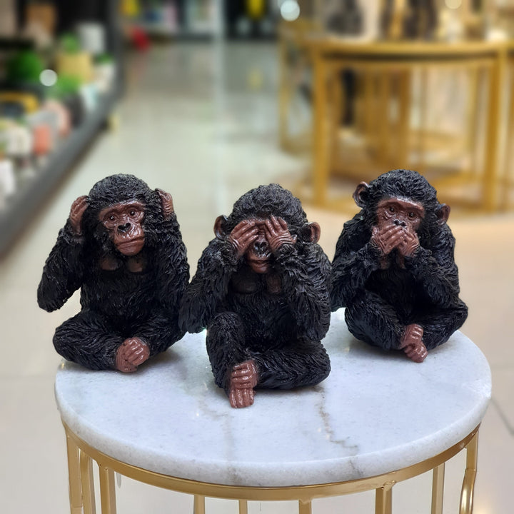 Set monos sabios decorativos CASONA DECO animales