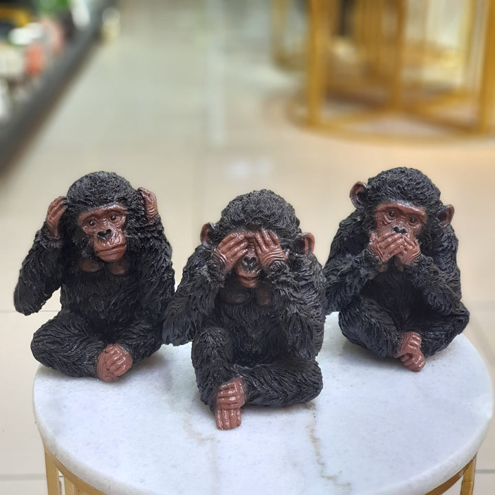 Set monos sabios decorativos CASONA DECO animales