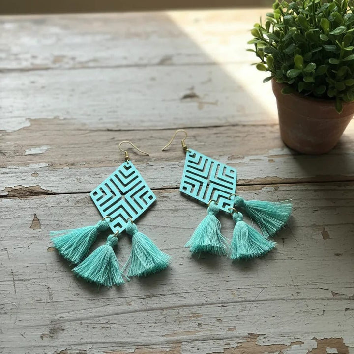 Aros Eclat Turquesa CASONA DECO Aros