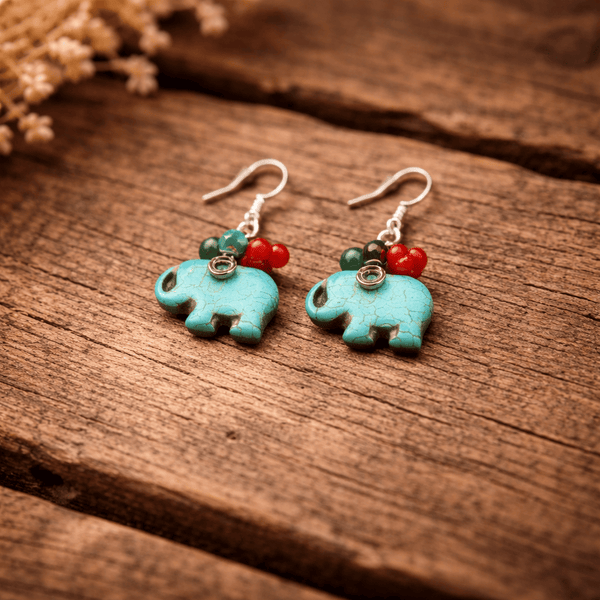 Aros Elefante turquesa
