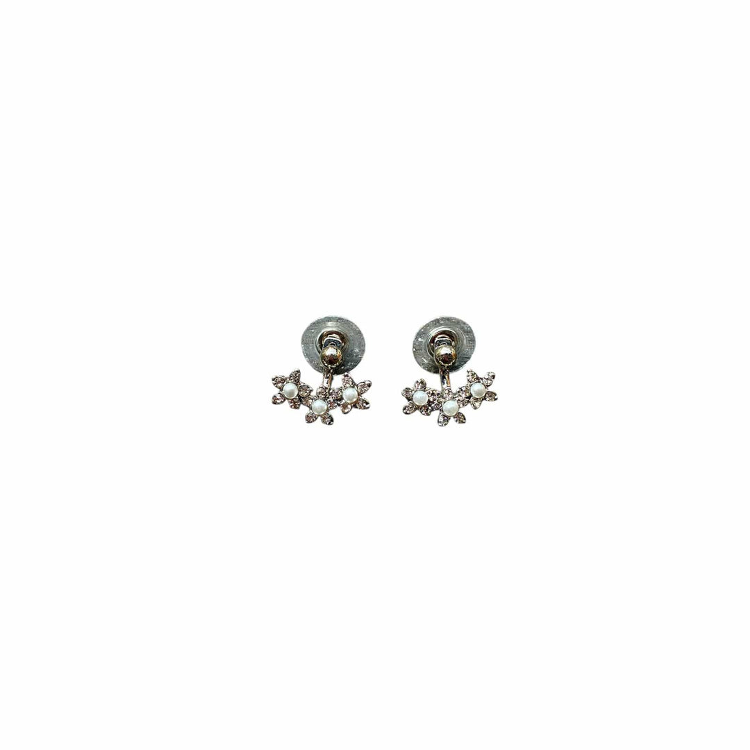 Aros Flor Plateada CASONA DECO Aros