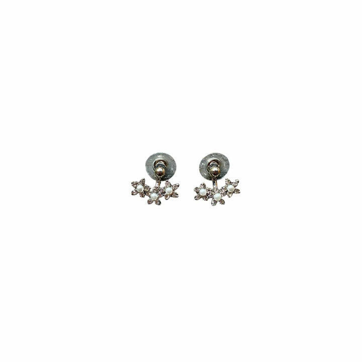 Aros Flor Plateada CASONA DECO Aros