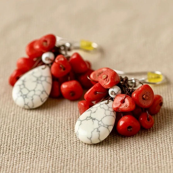 Aros Lovina coral-blanco CASONA DECO Aros