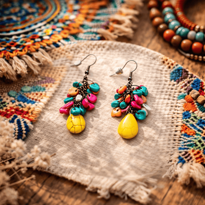 Aros Lovina Multicolor amarillo CASONA DECO Aros