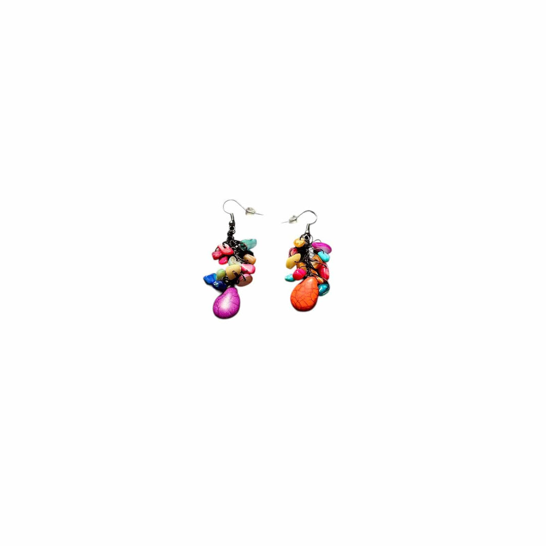 Aros Lovina Multicolor morado naranja CASONA DECO Aros