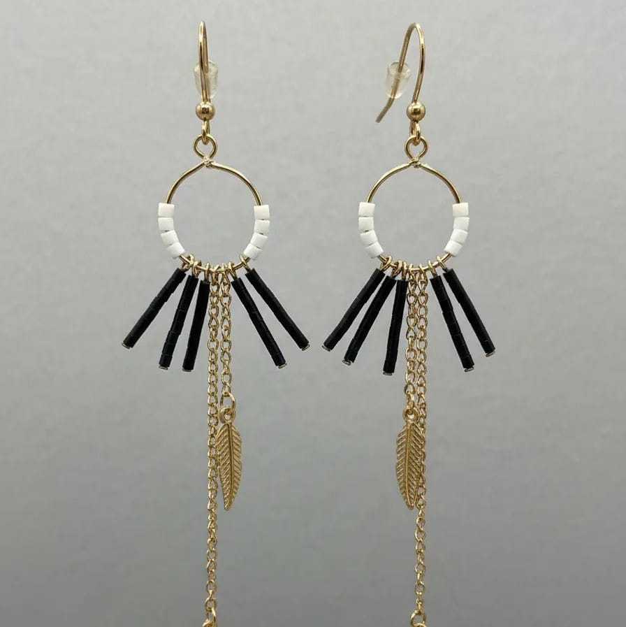 Aros Muse Blanco Negro CASONA DECO Aros