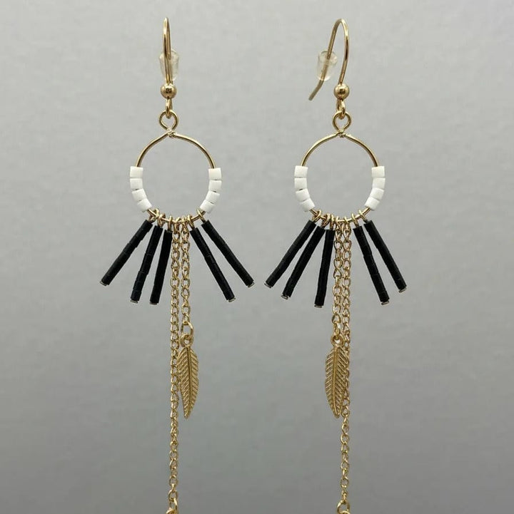 Aros Muse Blanco Negro CASONA DECO Aros