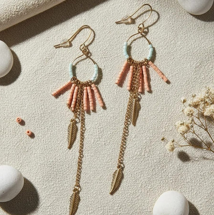 Aros Muse Blanco Rosa CASONA DECO Aros
