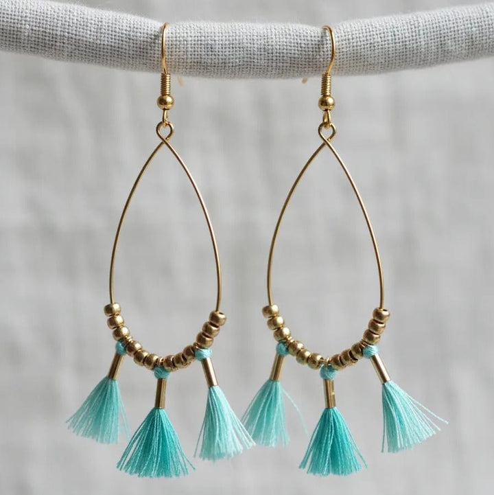 Aros Roxy Turquesa CASONA DECO Aros