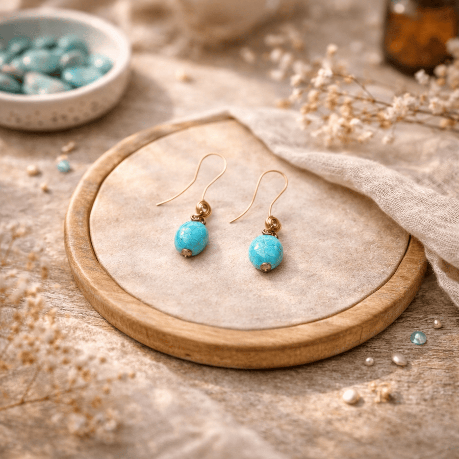 Aros Seyla turquesa CASONA DECO Aros