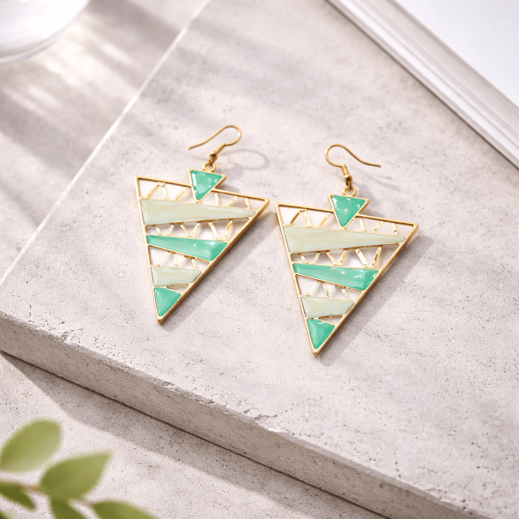 Aros Valentina verde agua CASONA DECO Aros