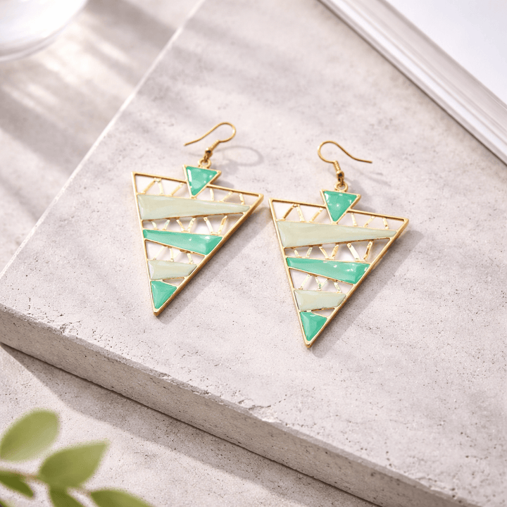 Aros Valentina verde agua CASONA DECO Aros