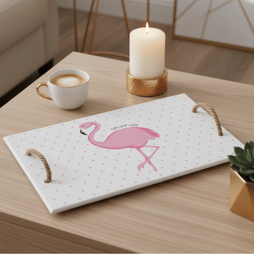 Bandeja Flamenco Blanco CASONA DECO