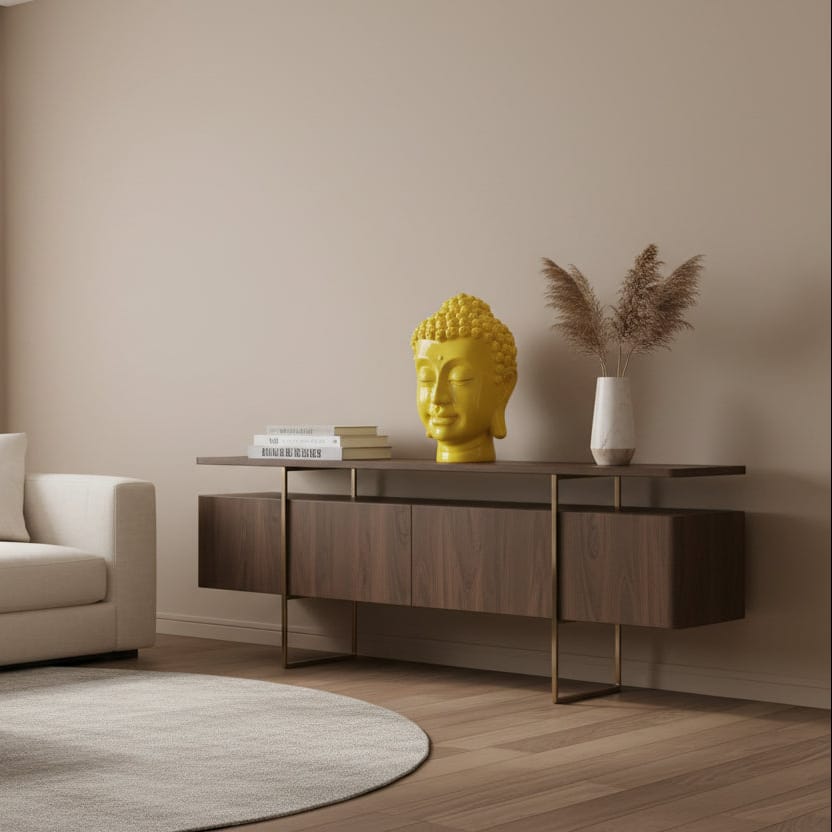 Cabeza buda amarillo Grande CASONA DECO buda