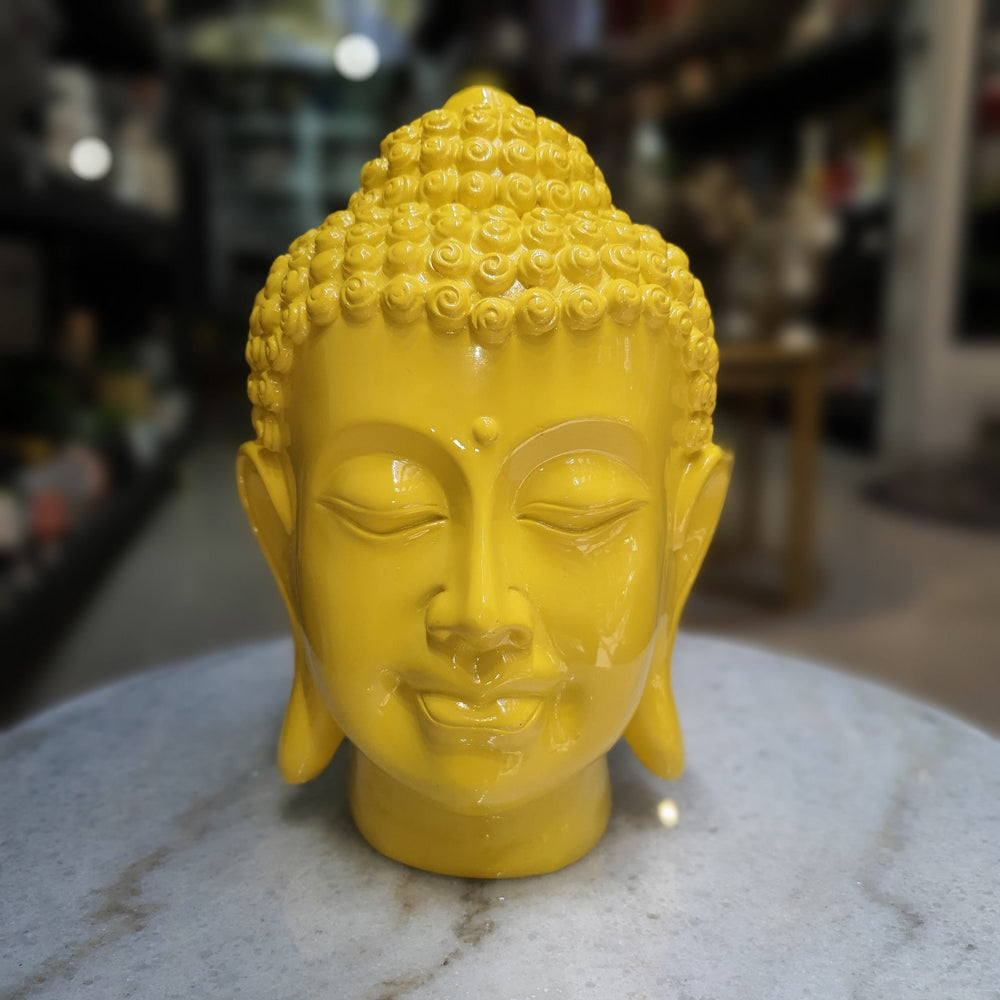 Cabeza buda amarillo Grande CASONA DECO buda