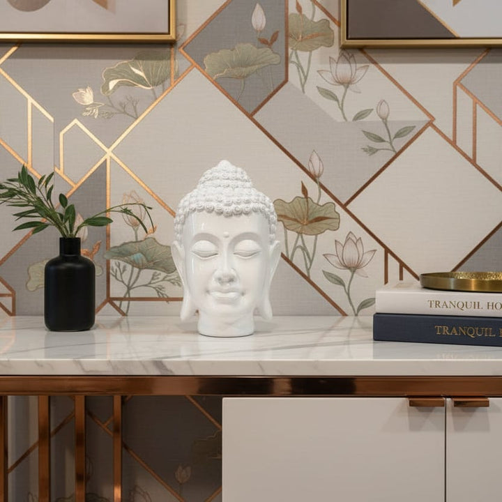 Cabeza buda blanco CASONA DECO buda