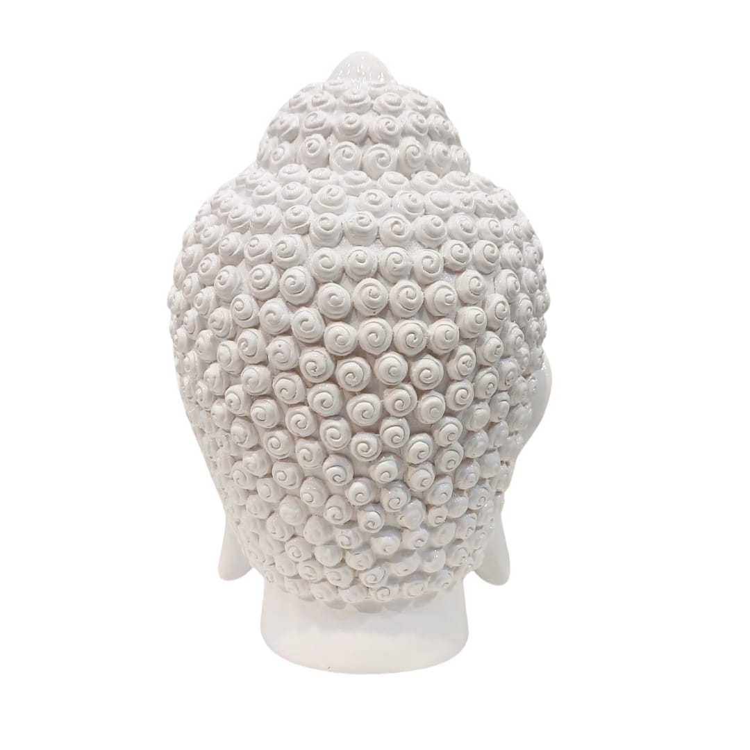 Cabeza buda blanco CASONA DECO buda