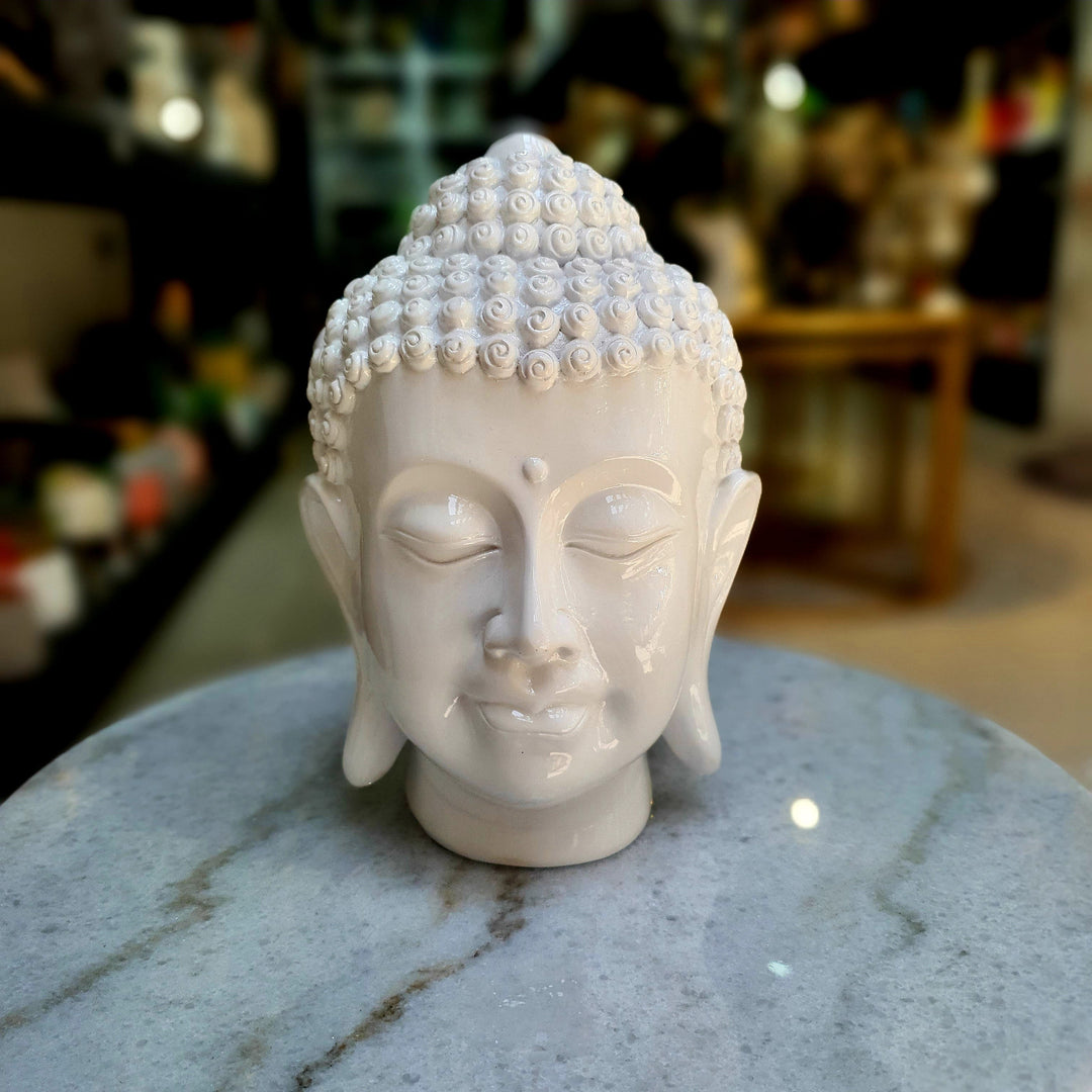 Cabeza buda Blanco Grande CASONA DECO buda