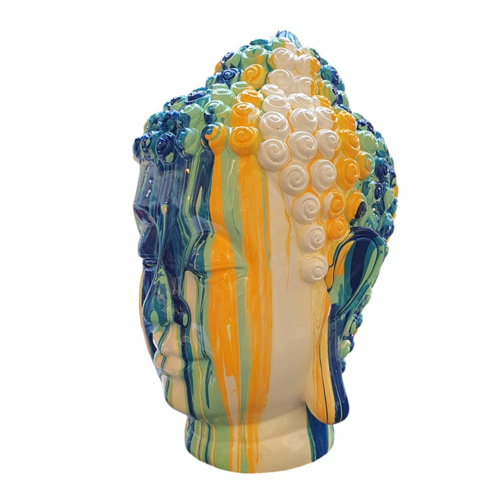 Cabeza buda blanco Multicolor CASONA DECO buda