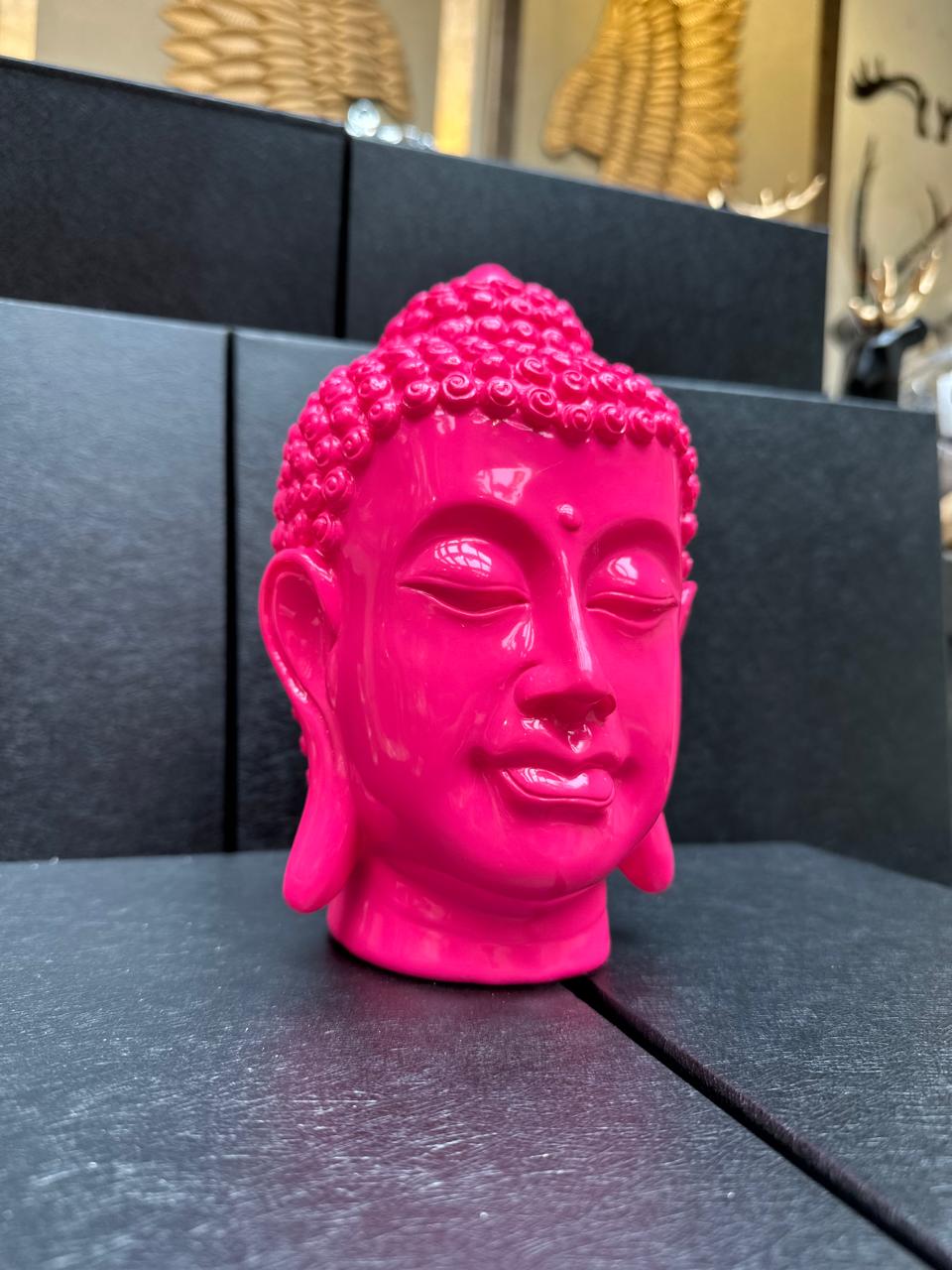 Cabeza buda rosa CASONA DECO buda