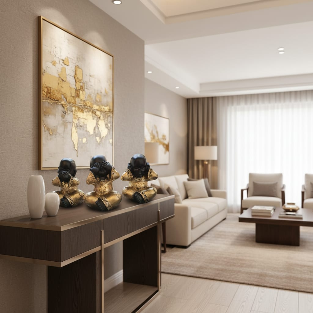 Set Budas Sabios Dorado M CASONA DECO buda