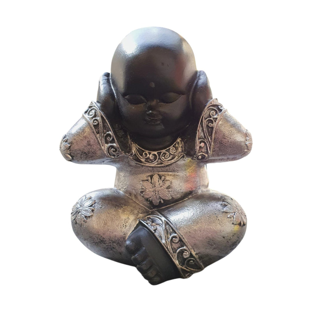 Set Budas Sabios Plateado M CASONA DECO buda