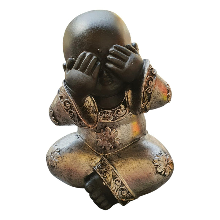 Set Budas Sabios Plateado M CASONA DECO buda