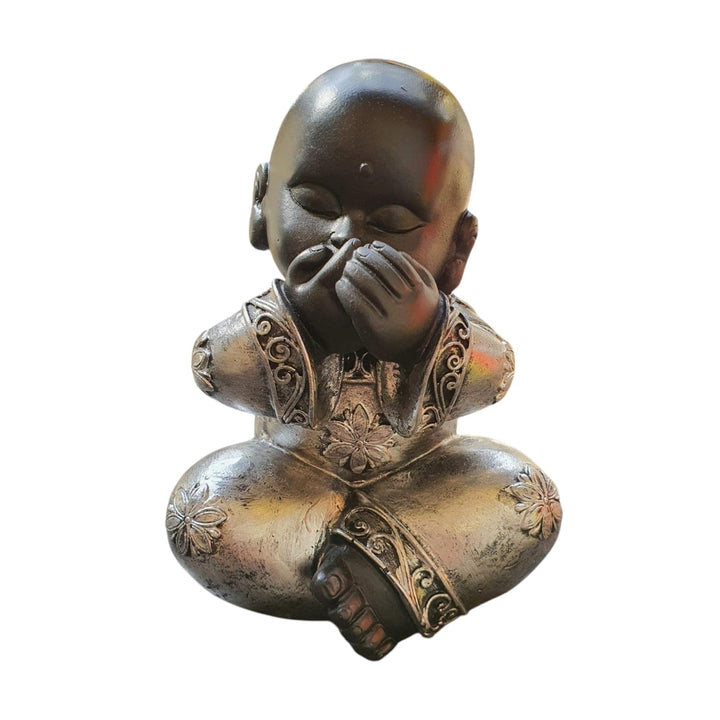 Set Budas Sabios Plateado M CASONA DECO buda