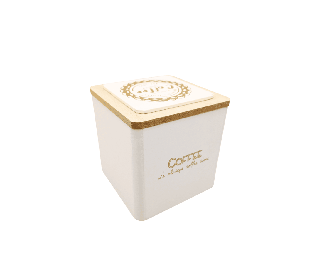 Caja Coffe Blanco CASONA DECO
