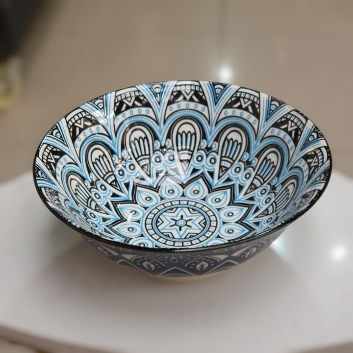 Ensaladera Mandala Celeste CASONA DECO cocina