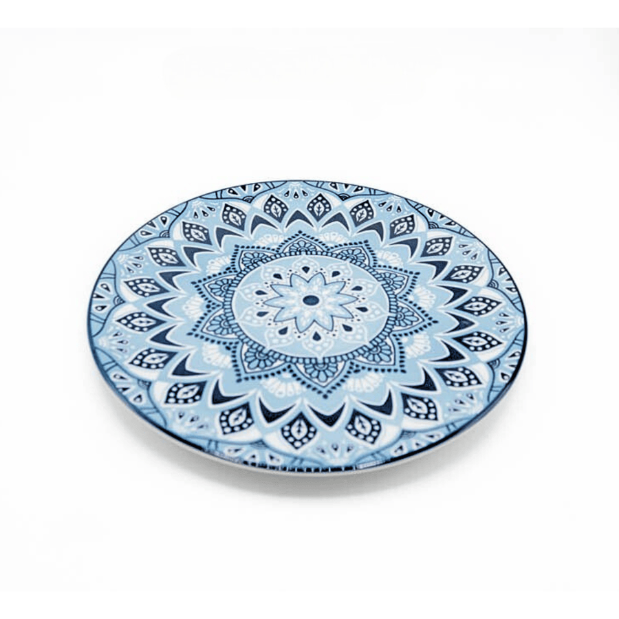 Plato Mandala Azul CASONA DECO cocina