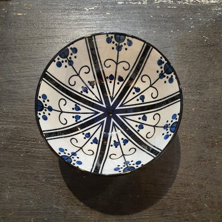 Pocillo Azul con blanco CASONA DECO cocina