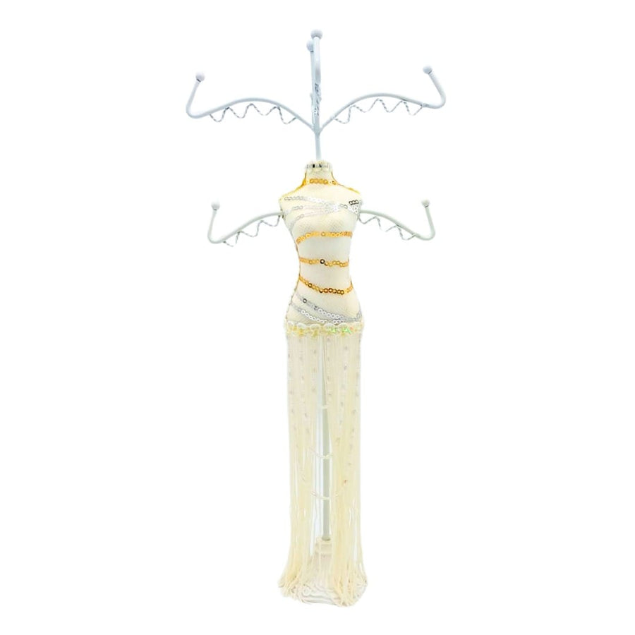 Colgador Vestido Lentejuelas Blanco CASONA DECO