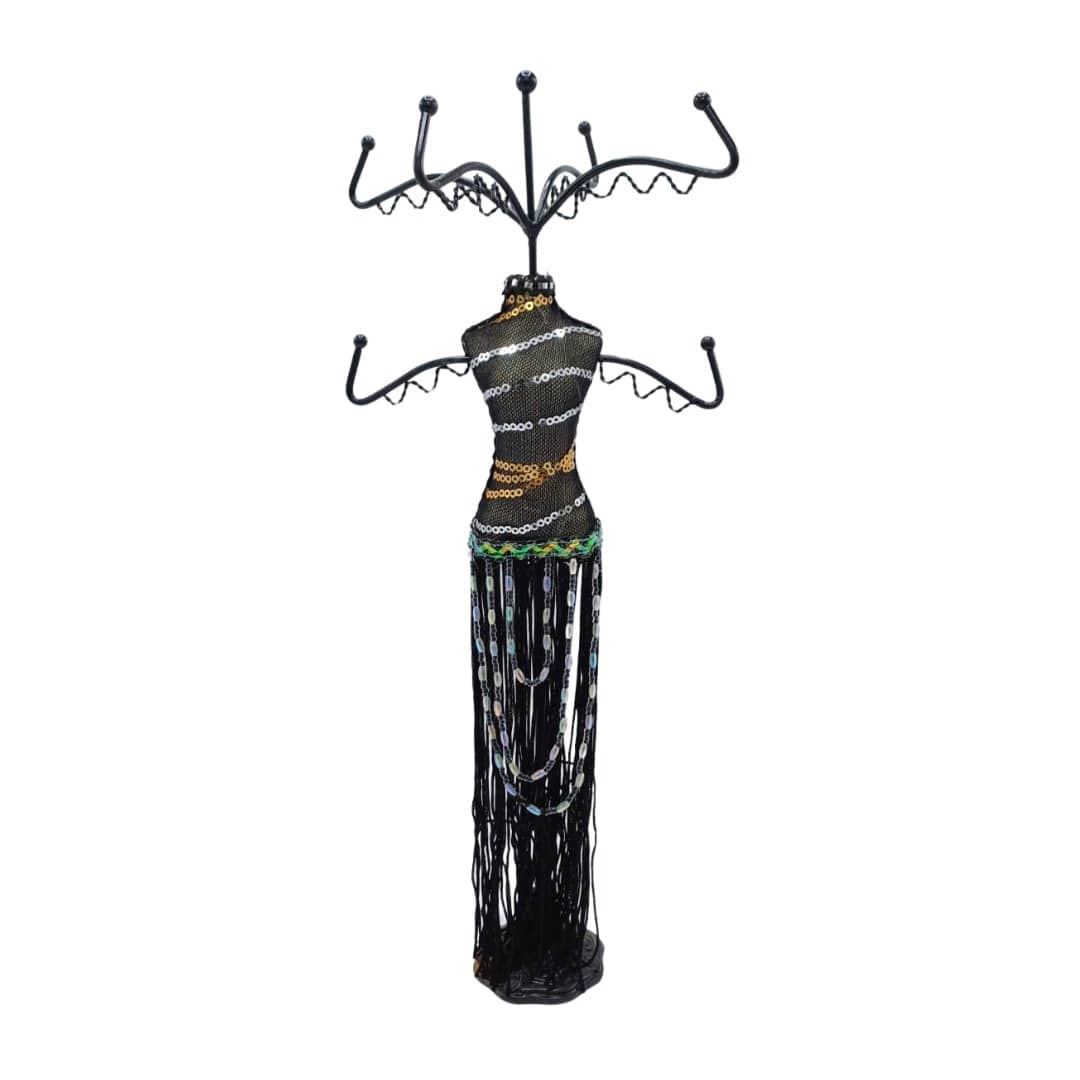 Colgador Vestido Lentejuelas Negro CASONA DECO