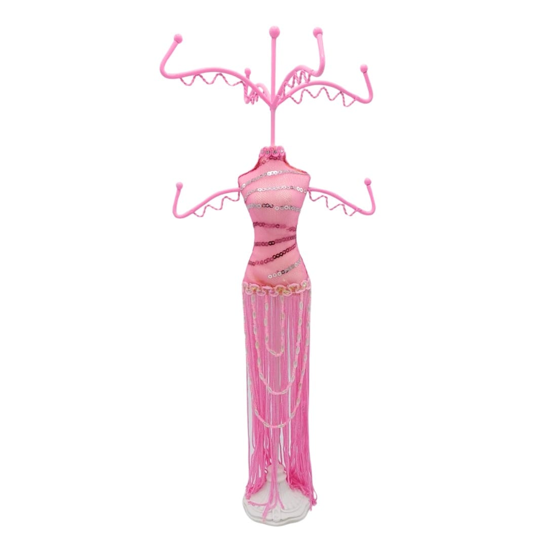 Colgador Vestido Lentejuelas Rosado CASONA DECO