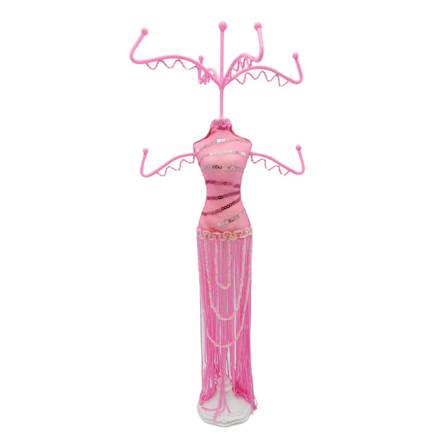 Colgador Vestido Lentejuelas Rosado CASONA DECO