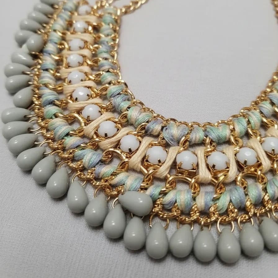 Collar Amira lila pastel CASONA DECO collares