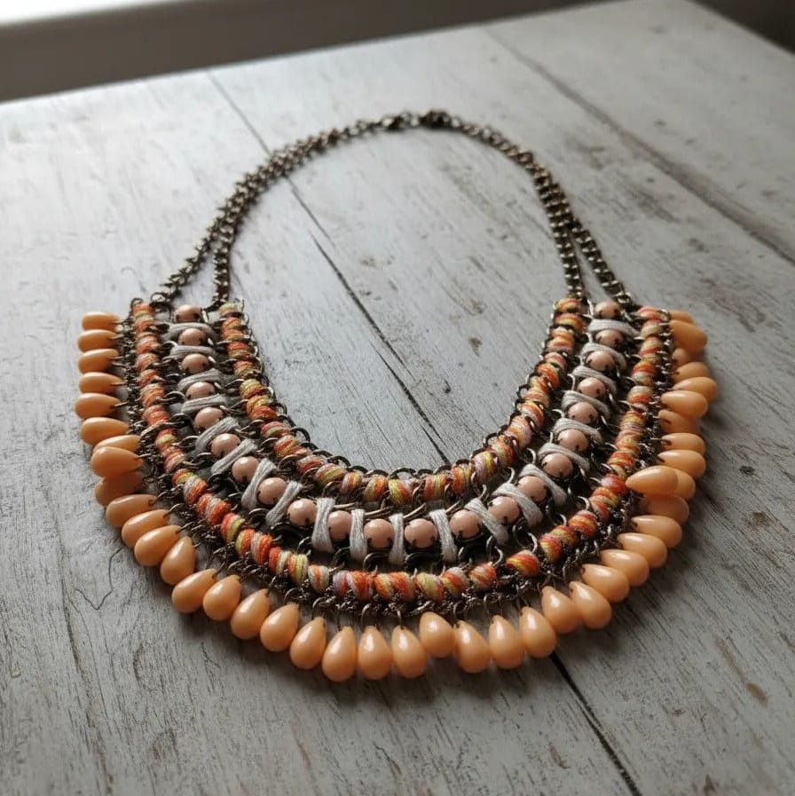 Collar Amira naranjo CASONA DECO collares