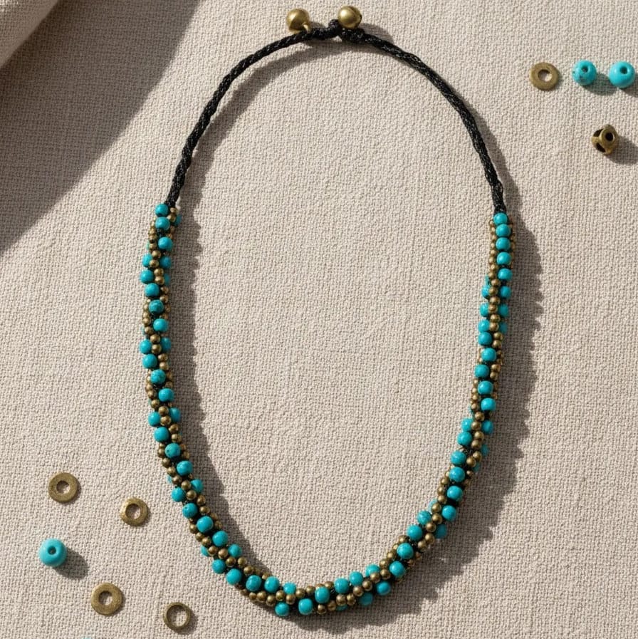 Collar Ibiza turquesa CASONA DECO collares