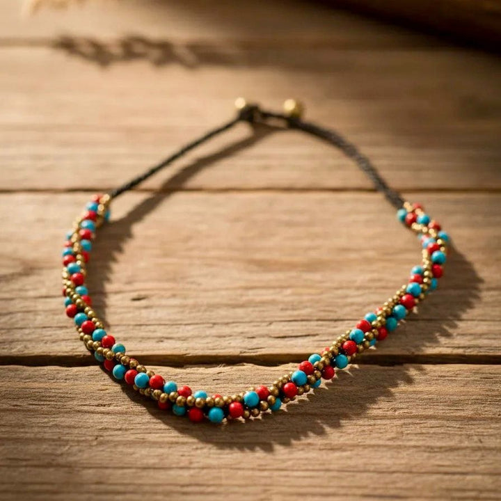 Collar Ibiza turquesa coral CASONA DECO collares