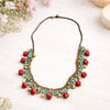 Collar Karon largo coral - turquesa