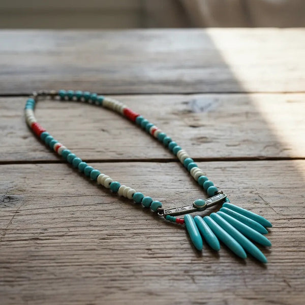 Collar Largo Turquesa