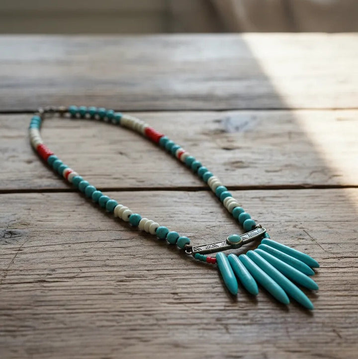 Collar Largo Turquesa CASONA DECO collares