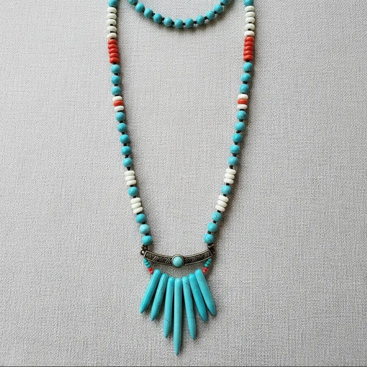 Collar Largo Turquesa CASONA DECO collares